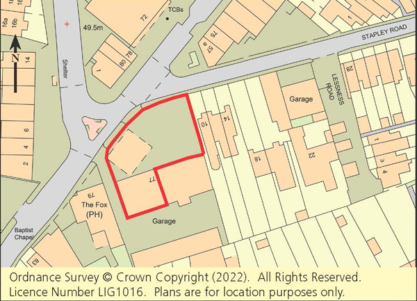 Lot: 129 - FREEHOLD GARAGE AND FORECOURT WITH POTENTIAL -